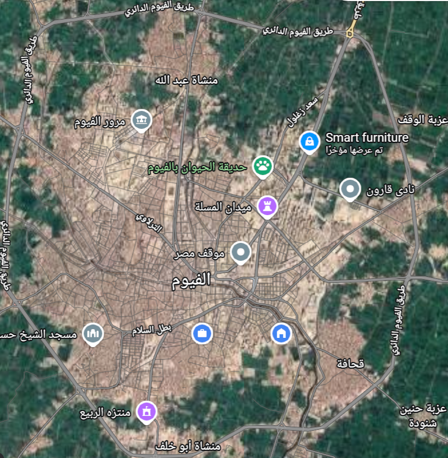 خريطة الفيوم